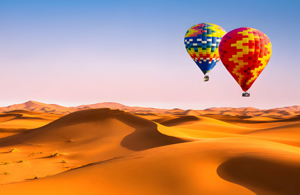 Hot air ballooning sahara
