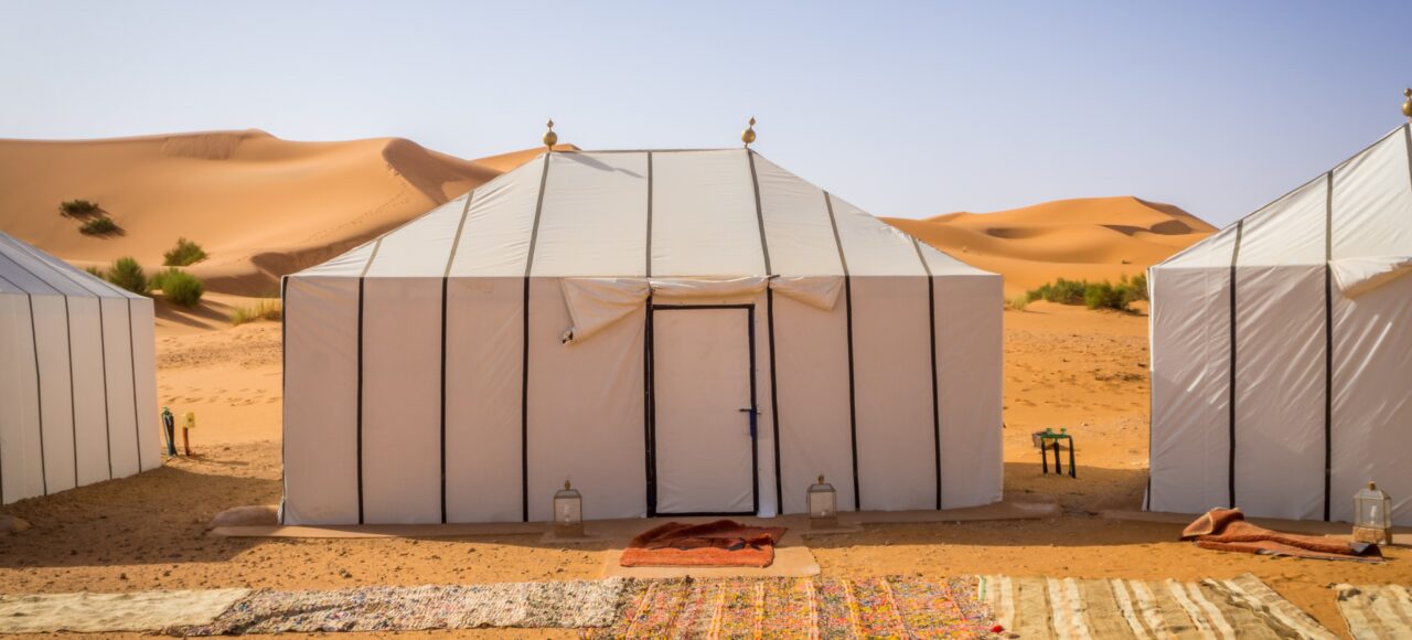 Desert camping Morocco