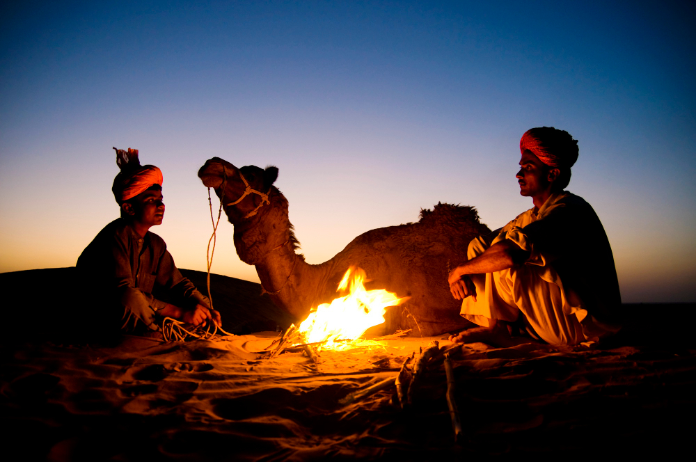 Desert camping Morocco
